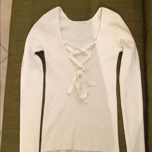 TIBI ribbed top